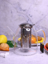 Wilmax Teekanne 950 ml Borosilikatglas mit Edelstahlfilter WL-888808/A